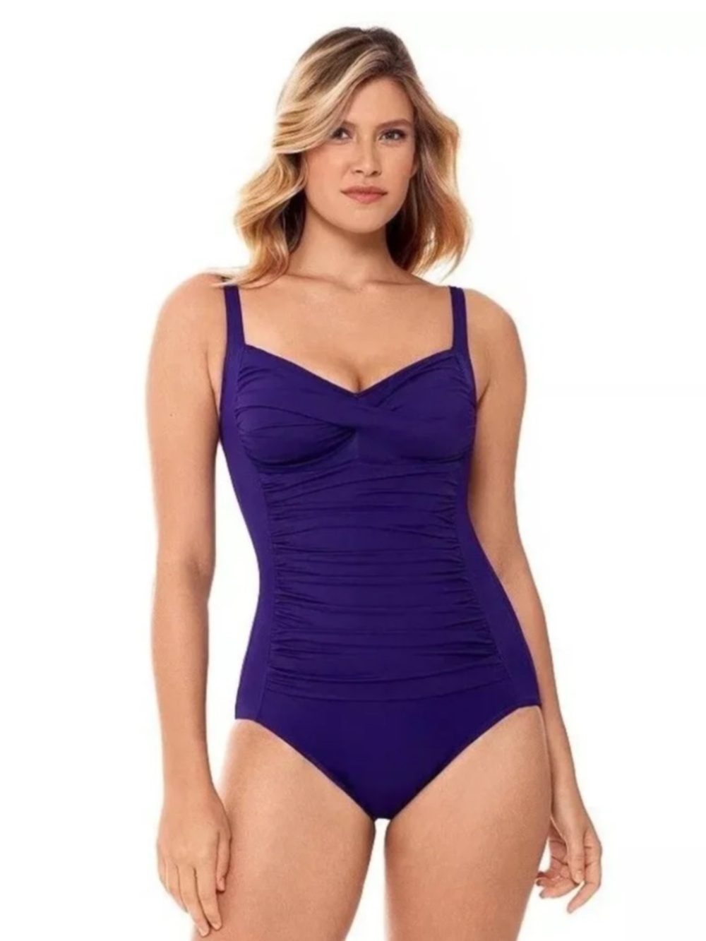 Croft & Barrow Ruched One Piece Swimsuit